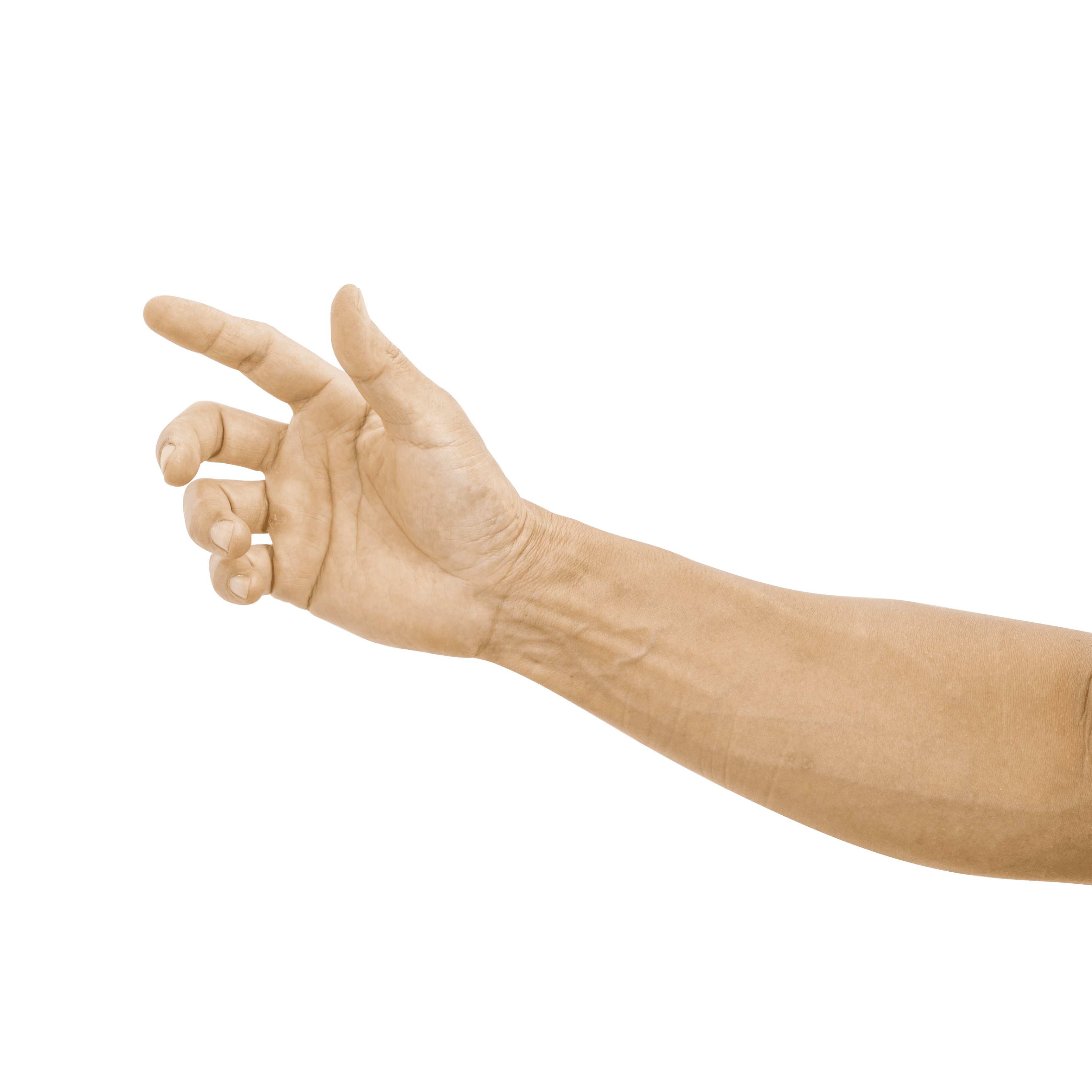 Hand reaching for the book